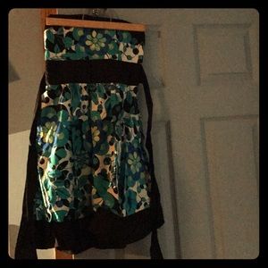 Colorful strapless dress